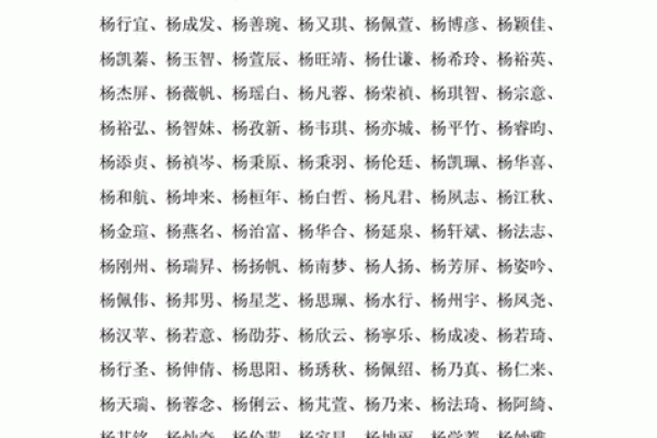 杨姓男孩取名推荐，既有寓意又好听的名字解析