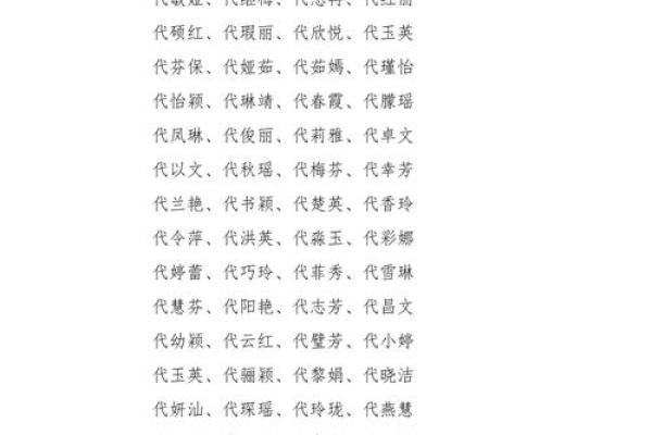 流行的姓时女孩名字精选