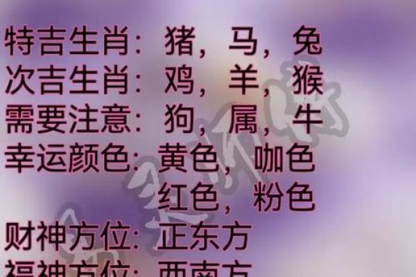 属于什么生肖及其相关运势分析