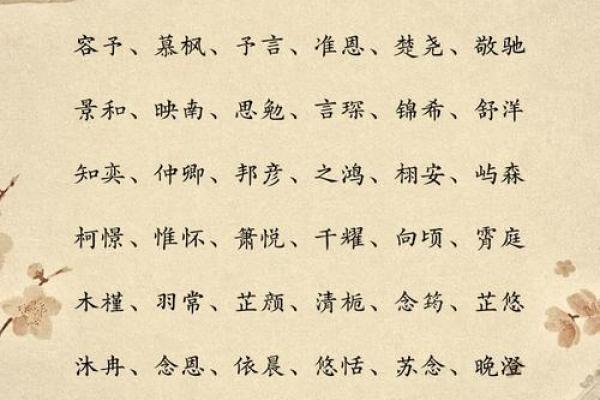 十月出生男孩名字推荐与寓意解析
