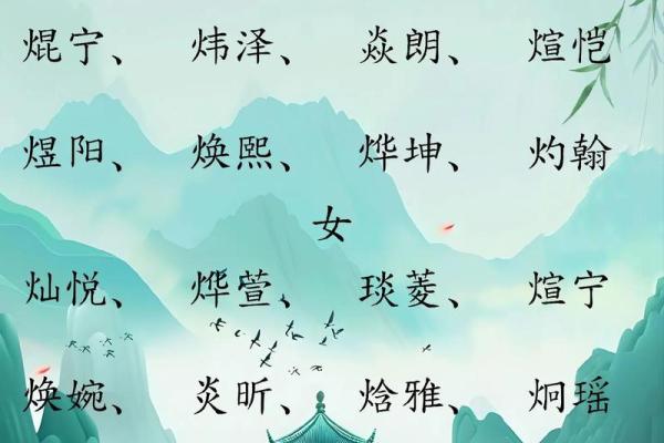 五行缺火如何为孩子取名提升运势