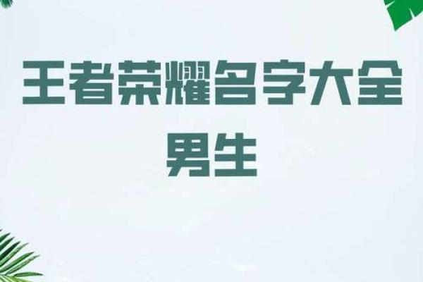 王者荣耀上单名字创意大集合，让你的角色更有特色