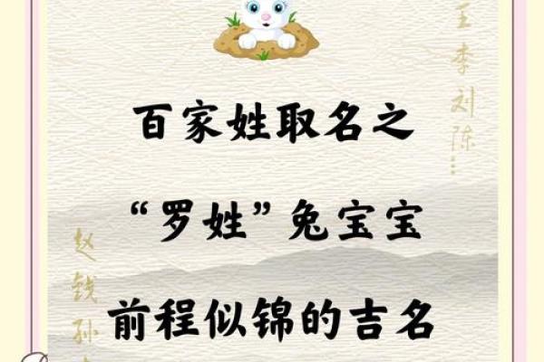 罗姓女孩的名字选择与传统文化的结合