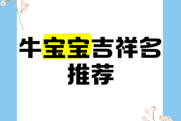 牛宝宝起名推荐,涵盖传统与现代风格 牛宝宝起名推荐,涵盖传统与现代风格