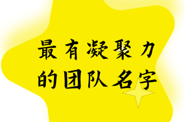 从霸气到高端，团队名字让你脱颖而出