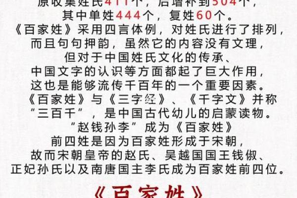 百家姓中的名字解析与文化深意