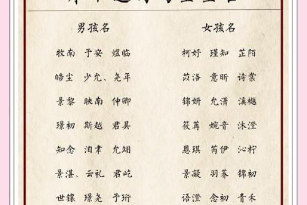 男宝宝名字趋势：经典与现代元素的完美融合