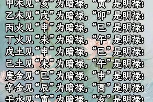 命禄的含义解析与个人运势的关系