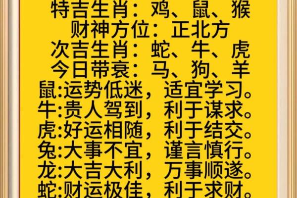 今日生肖运势解析，了解你的每日运程