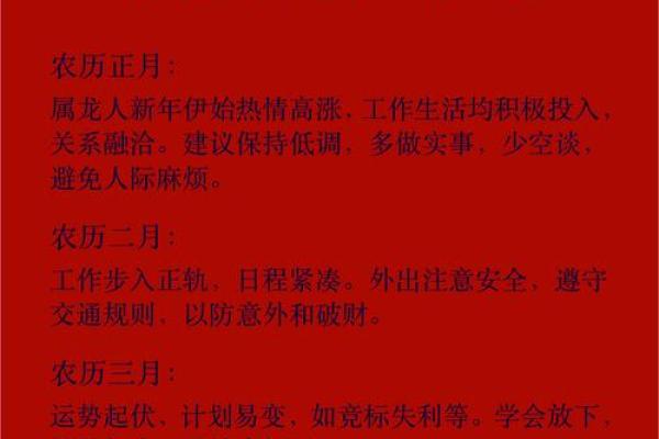 每月运势指南：生肖运程的起伏
