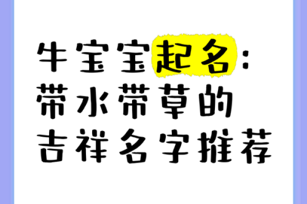 属牛宝宝起名技巧与推荐，助力孩子未来运势提升