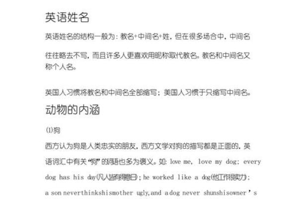 常见英文名字及其背后的文化意义