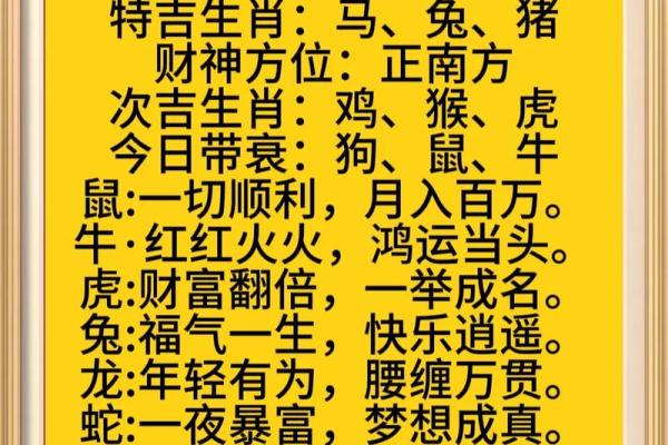 每日生肖运程预测：如何把握今天的机会