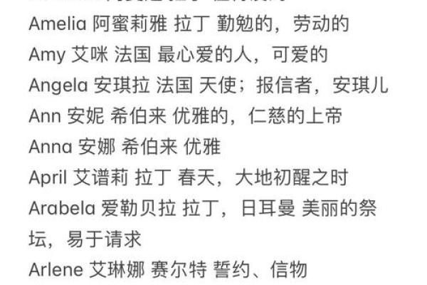 充满诗意的英语名字女孩，传递温柔与力量