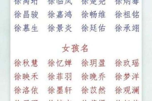 给姓徐的宝宝起名字的五个独特建议 给姓徐的宝宝起名字的五个独特建议