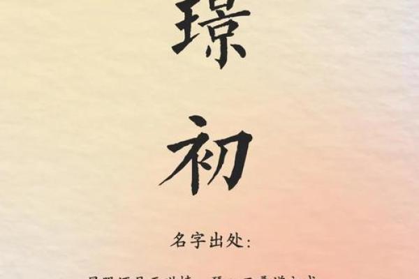 初见初闻初知：独特又优雅的女孩名字创意