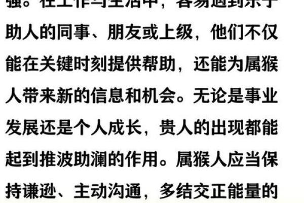 属猴人命运走向与人生关键时刻