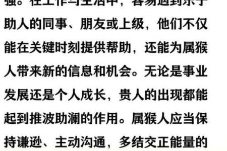 属猴人命运走向与人生关键时刻