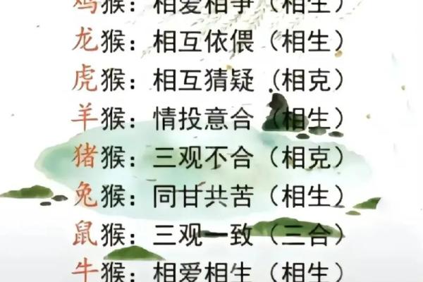 属猴男与哪些属相最匹配，揭秘最佳婚配组合