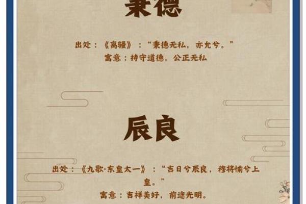 楚辞文化启蒙 男宝宝名字精选推荐