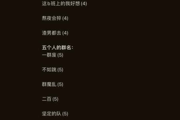 创意无限！打造独特游戏群名字的灵感
