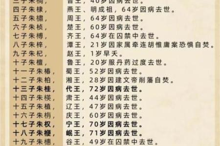 朱元璋生辰八字对其一生命运的深刻影响