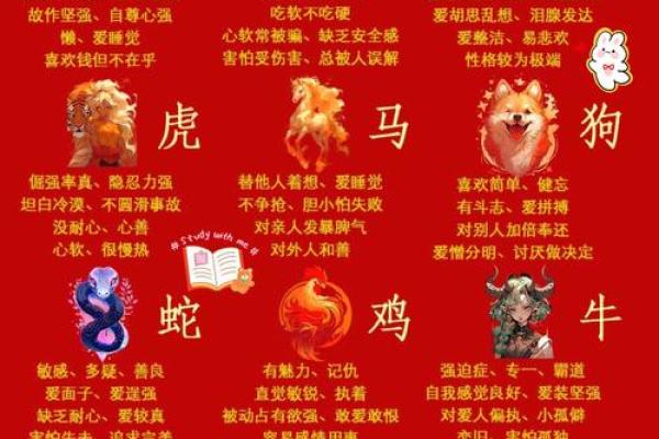 出生属相命运与性格特点