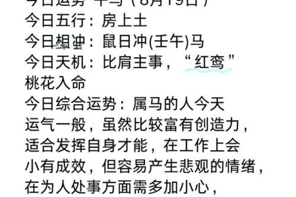 属马人在的运势解析