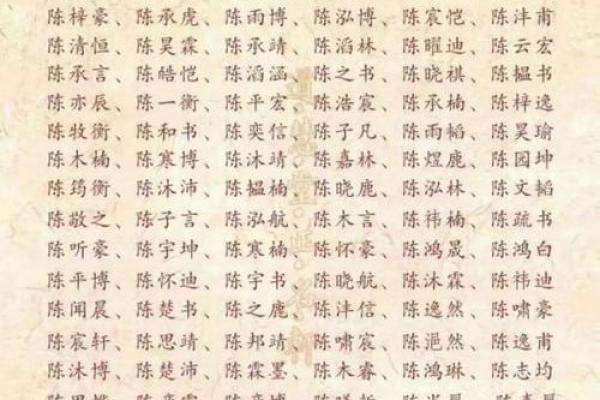 陈姓女孩名字精选:独特且寓意深远的命名指南 陈姓女孩名字精选:独特且寓意深远的命名指南