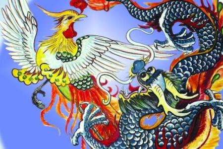 龙与凤凰的完美结合：象征力量与智慧的最佳搭配