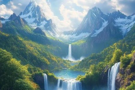 打造山水风水招财头像展现善良气质