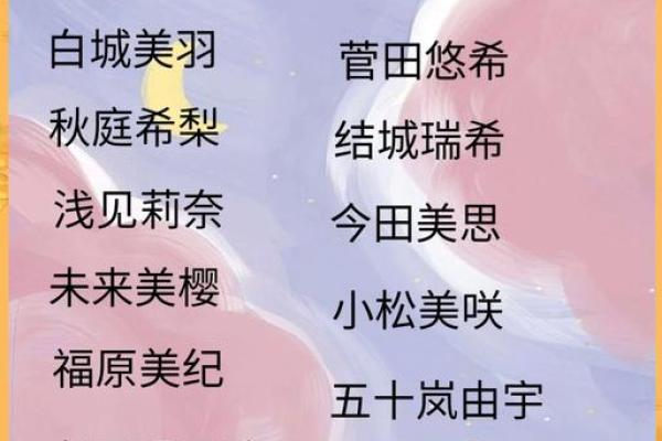 适合女孩的日语名字大全