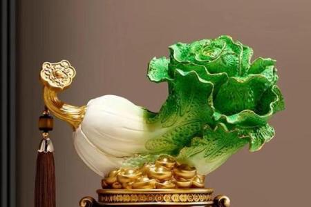 大白菜雕塑带来财富运势的风水神器
