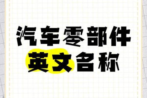 创意汽车配件公司名字推荐：从行业特点出发