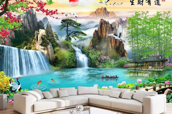 打造财运旺盛的家居环境，山水招财风水图不可忽视