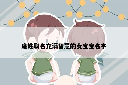 廉姓取名充满智慧的女宝宝名字