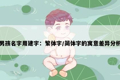 男孩名字用建字：繁体字/简体字的寓意差异分析