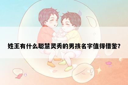 姓王有什么聪慧灵秀的男孩名字值得借鉴？