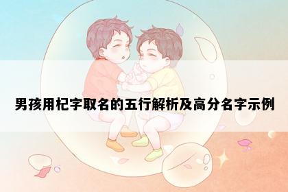 男孩用杞字取名的五行解析及高分名字示例